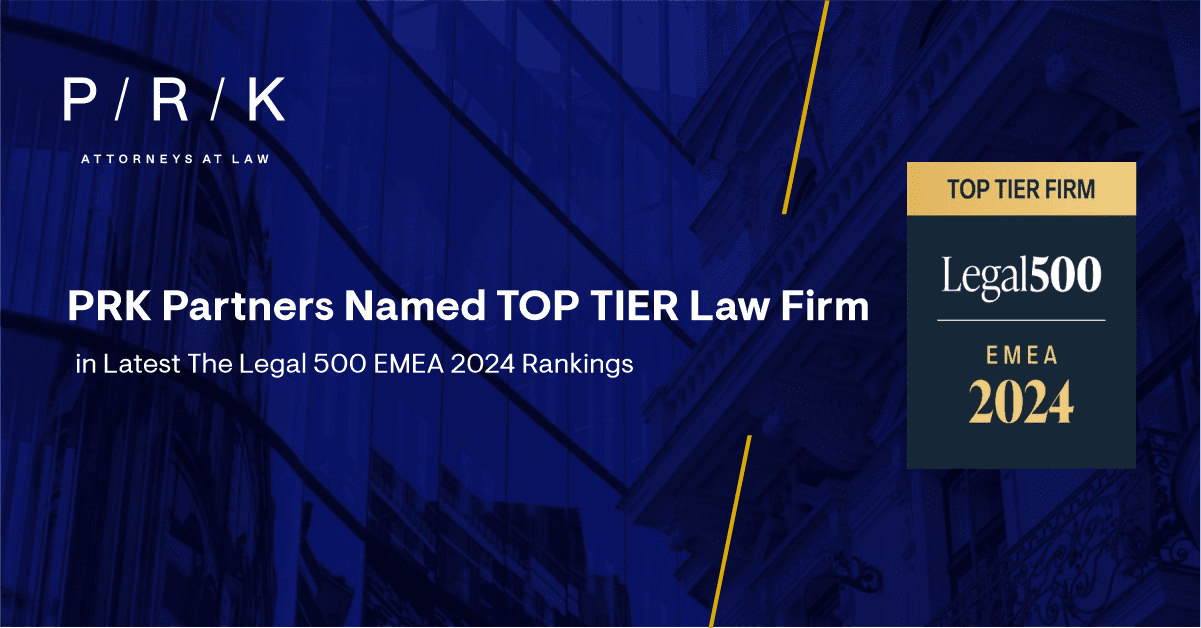 PRK Partners Named TOP TIER Law Firm in Latest The Legal 500 EMEA 2024 Rank PRK Partners s.r.o